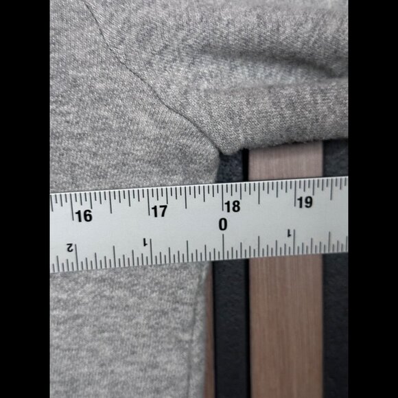 A.L.C. Sweater XS Womens Gray One Cold Shoulder French Terry Hoodie Pullover - Picture 3 of 7